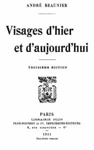 Visages d'hier et d'aujourd'hui