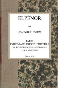 Elpénor book cover