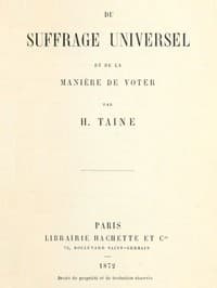 Du suffrage universel et de la manière de voter