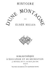 Histoire d'une Montagne book cover