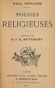 Poésies religieuses
Préface de J. K. Huÿsmans