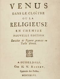 Vénus dans le cloître, ou la religieuse en chemise
Nouvelle édition enrichie de figures gravées en taille douce