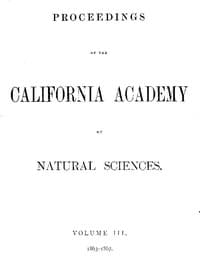 Proceedings of the California Academy of Sciences, Volume III, 1863-1867 book cover