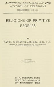 Religions of Primitive Peoples