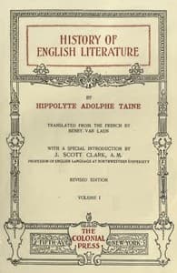 History of English Literature Volume 1 (of 3)