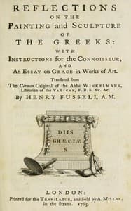 Reflections on the painting and sculpture of the Greeks book cover