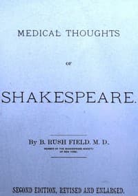 Medical Thoughts of Shakespeare book cover