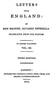 Letters from England, Volume 3 (of 3) book cover