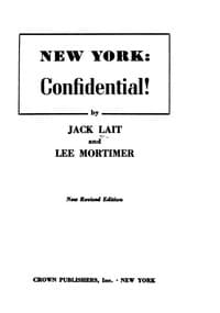 New York: Confidential! book cover