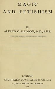 Magic and Fetishism book cover