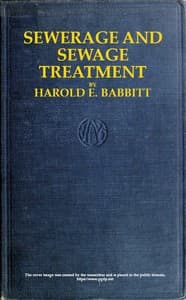 Sewerage and Sewage Treatment book cover