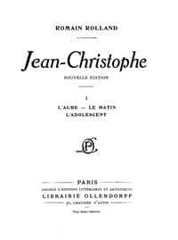 Jean-Christophe Volume 1
L'Aube, Le Matin, L'Adolescent book cover