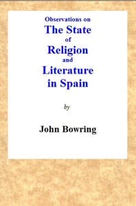 Observations on the State of Religion and Literature in Spain