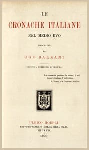 Le cronache italiane nel Medio Evo