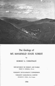 The Geology of Mt. Mansfield State Forest