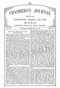 Chambers's Journal of Popular Literature, Science, and Art, No. 737, February 9, 1878 book cover