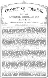 Chambers's Journal of Popular Literature, Science, and Art, No. 738, February 16, 1878 book cover
