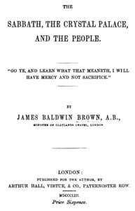 The Sabbath, the Crystal Palace, and the People
