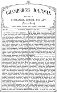Chambers's Journal of Popular Literature, Science, and Art, No. 739, February 23, 1878 book cover
