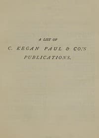 A List of C. Kegan Paul & Co.'s Publications [1879]
