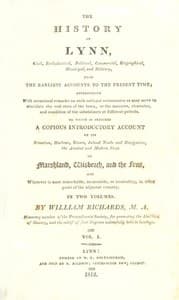 The History of Lynn, Vol. 1 [of 2]