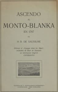 Ascendo al Monto-Blanka en 1787 book cover
