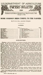 Some Common Birds Useful to the Farmer (1915 edition)