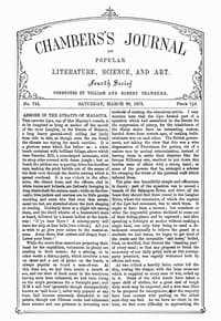 Chambers's Journal of Popular Literature, Science, and Art, No. 744, March 30, 1878