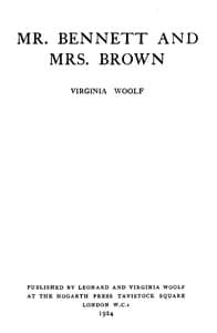 Mr. Bennett and Mrs. Brown book cover