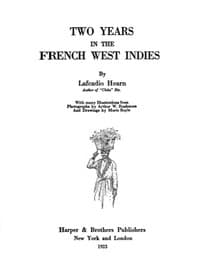 Two years in the French West Indies book cover
