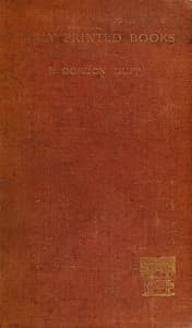Early Printed Books