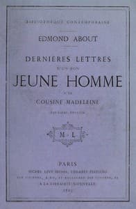 Dernières lettres d'un bon jeune homme à sa cousine Madeleine