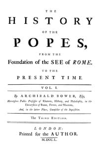 The History of the Popes: From the Foundation of the See of Rome, to the Present Time, 3rd Ed. Vol. 1 book cover