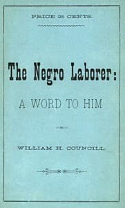 The Negro Laborer: A Word to Him