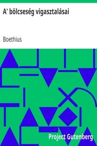 A' bölcseség vigasztalásai book cover