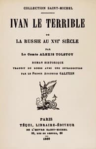 Ivan le terrible; ou, La Russie au XVIe siècle