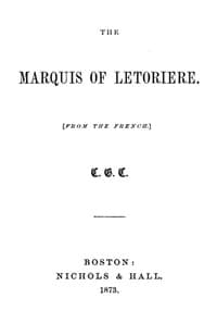 The Marquis of Létorière book cover