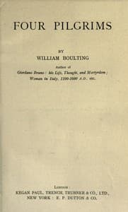 Four Pilgrims book cover