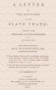 A Letter on the Abolition of the Slave Trade
Addressed to the freeholders and other inhabitants of Yorkshire