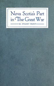 Nova Scotia's Part in the Great War