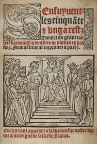 Les cinquante et ung arretz d'amours book cover