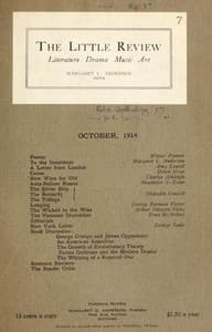 The Little Review, October 1914 (Vol. 1, No. 7)