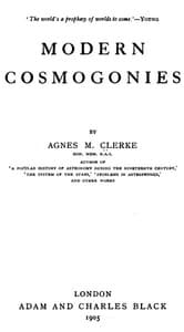 Modern cosmogonies book cover