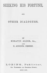 Seeking his fortune, and other dialogues book cover