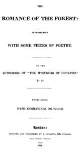 The Romance of the Forest, interspersed with some pieces of poetry. book cover