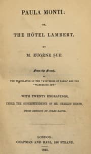 Paula Monti; or, The Hôtel Lambert