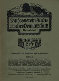 Landesverein Sächsischer Heimatschutz — Mitteilungen Band X, Heft 10-12 book cover