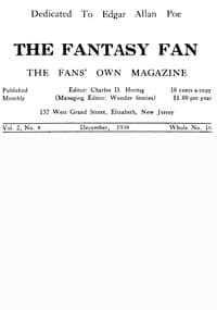 The Fantasy Fan, Volume 2, Number 4, December 1934 book cover