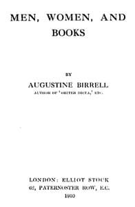 Men, Women, and Books book cover
