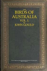 The Birds of Australia, Vol. 1 of 7 book cover
